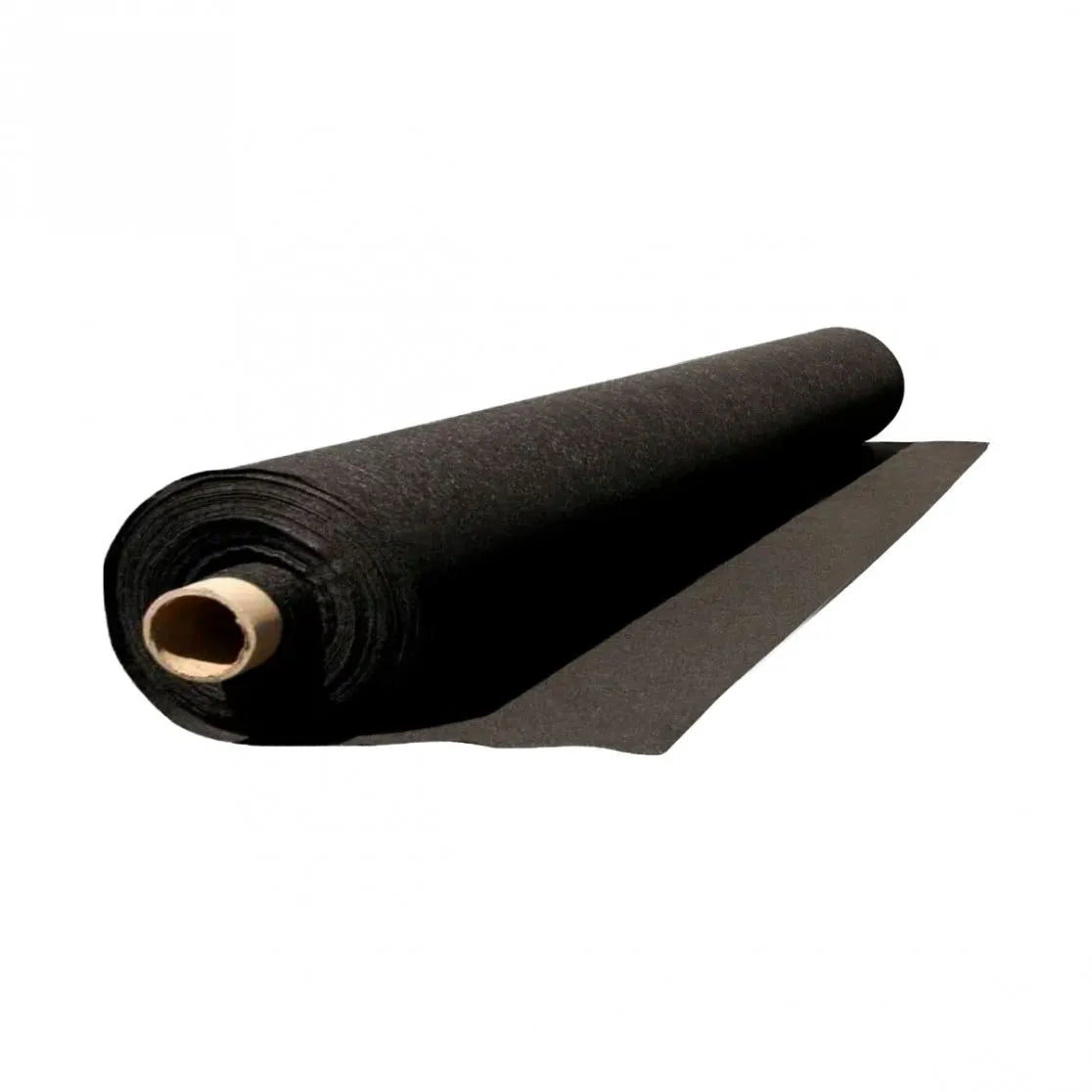 Image of a large roll of rock pad material measuring 15 feet by 150 feet.