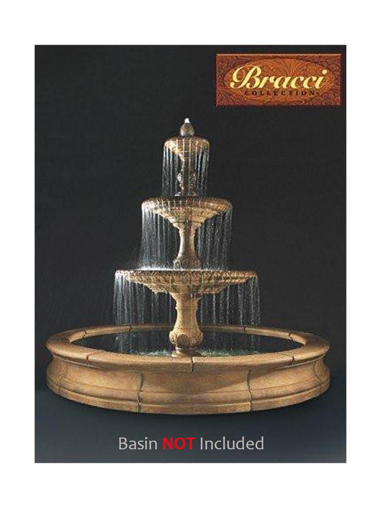 Three tier fountain for pond