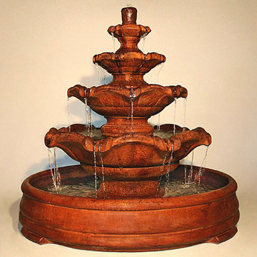 Quattro Classic Tier Fountain in Grando Pool