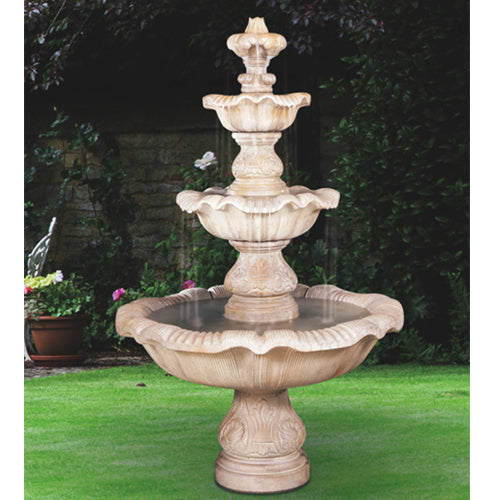 Image of a three tier fountain in a renaissance style