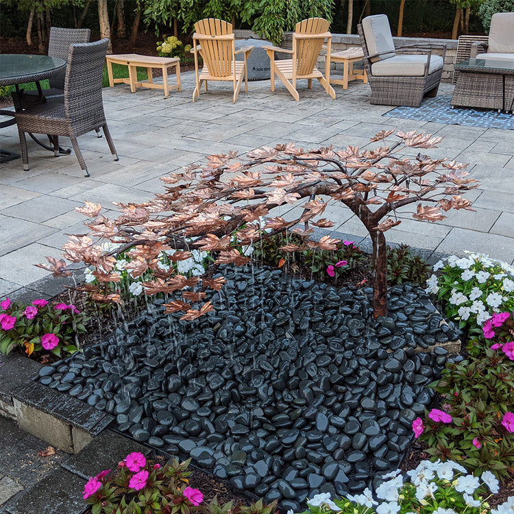 30 inch copper creeping Japanese maple tree garden fountain water feature