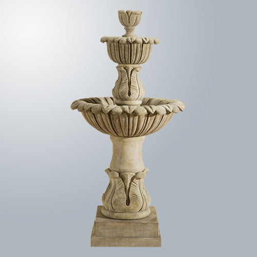 Two tier outdoor water feature