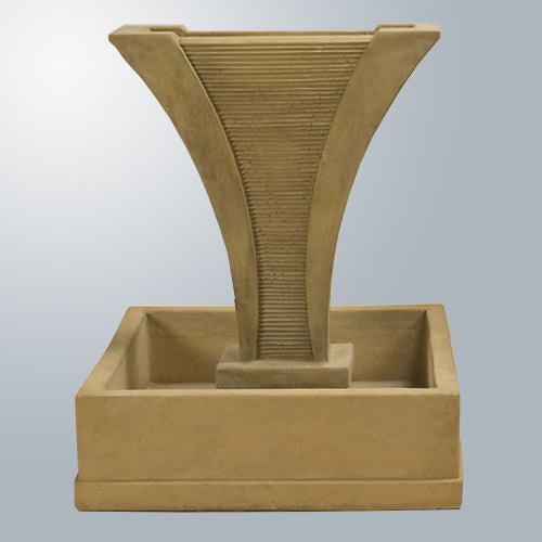 Diesse fountain with square bowl water feature