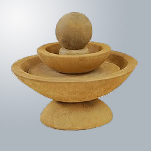 Small fountain with spillways