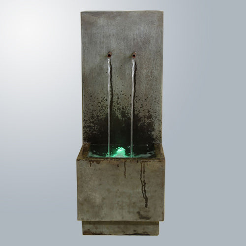 Image of a two tier wall mounted water feature