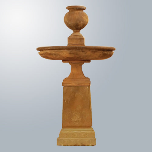 Tall urn shaped outdoor water feature