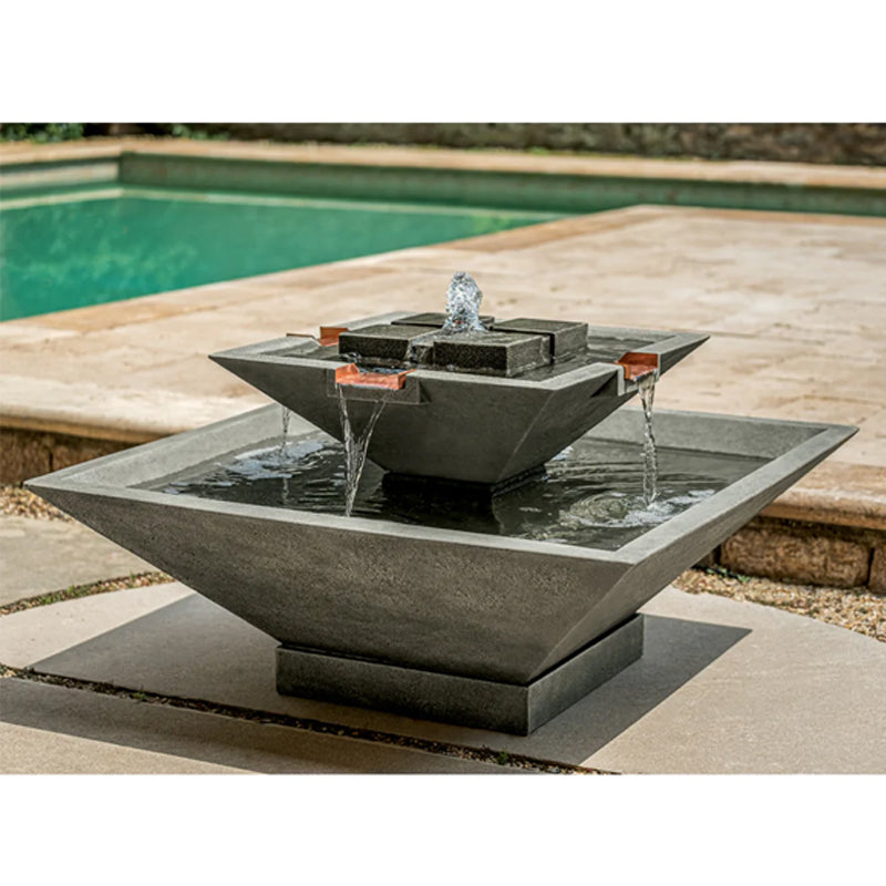 Modern outdoor water feature