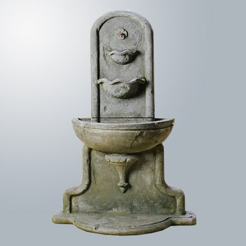 Outdoor wall water fountain for garden or patio