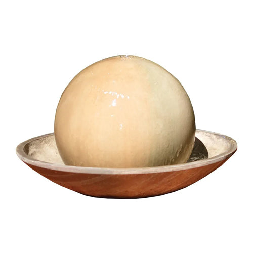 Ball And Wok Outdoor Water Fountain