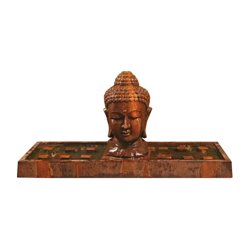 Buddha Head Outdoor Fountain - Large