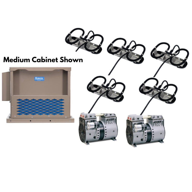 Kasco - Robust-Aire Diffused Aeration System - 5 Diffusers Unit with Medium Cabinet System