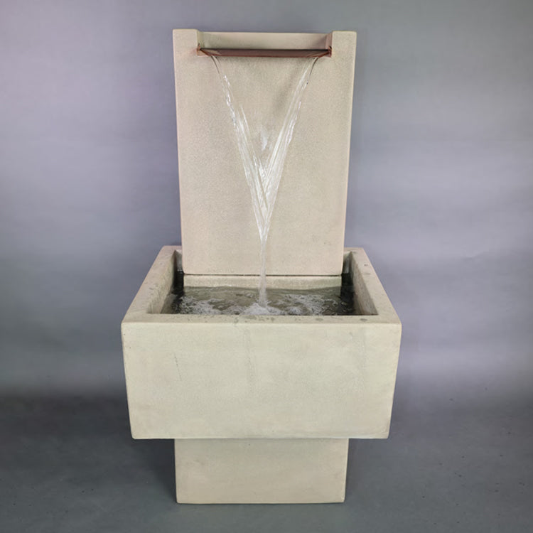 Outdoor wall fountain for patio