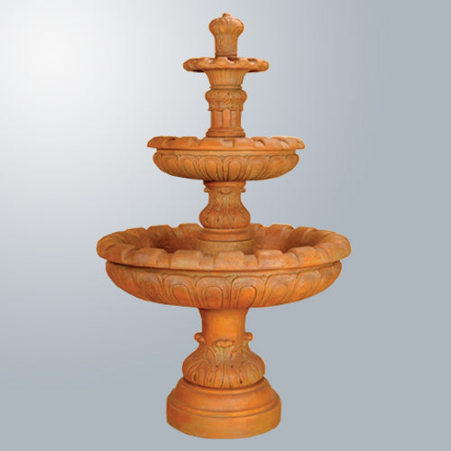 Image of a three tier fountain in the style of Louis XV