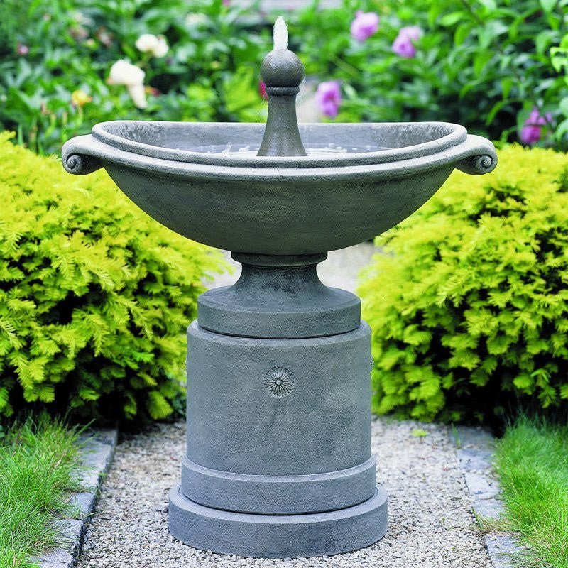Ellipse shaped garden water feature