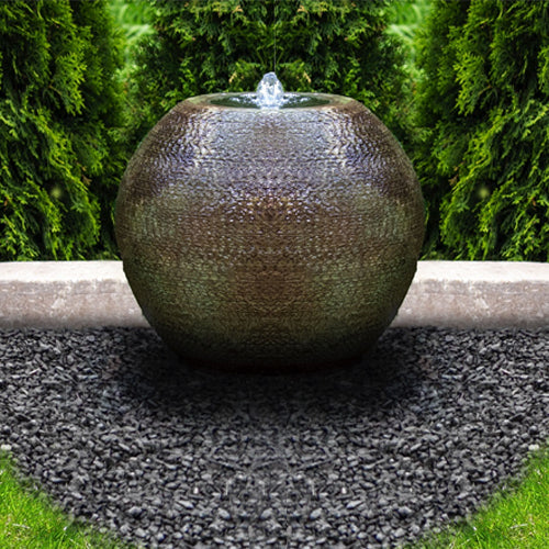 Image of a Moroccan style urn fountain without a pond.