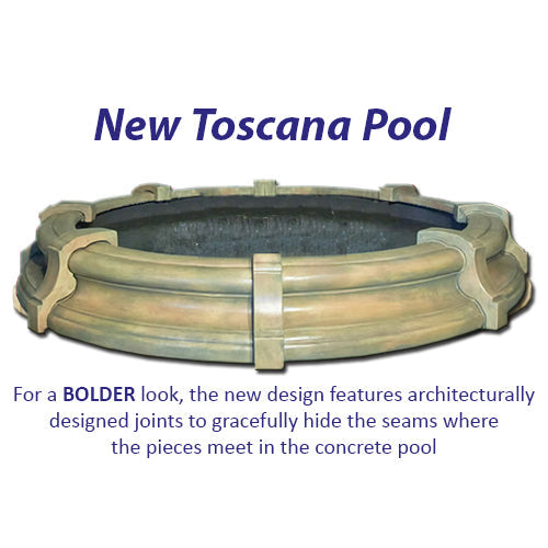 Grande Kensington Three Tier Fountain in Toscana Pool