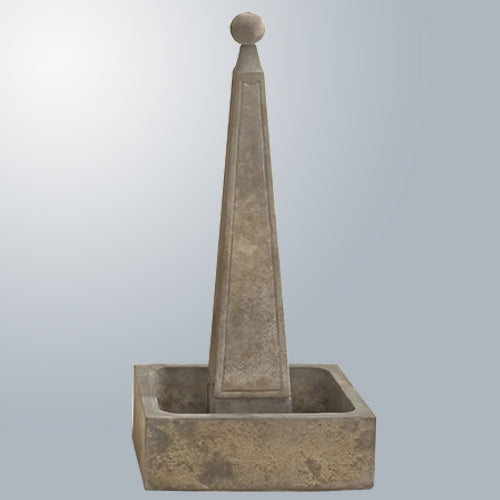 Image of an obelisk fountain.