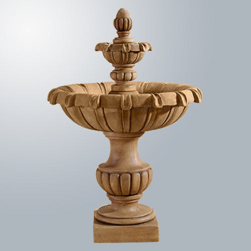 Image of a two tier outdoor water fountain.