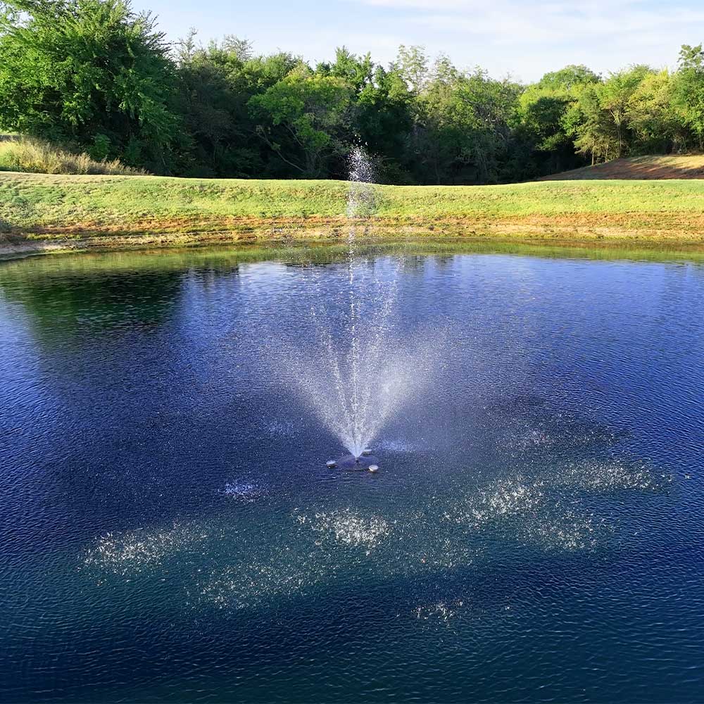 PondSelect Stainless Steel Pro Series Lake Fountain