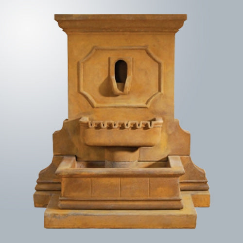 Savonna wall fountain with step feature