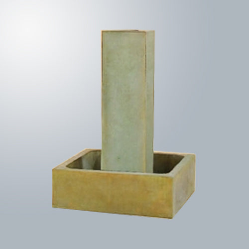 Image of a smooth short pilar fountain without a ball.