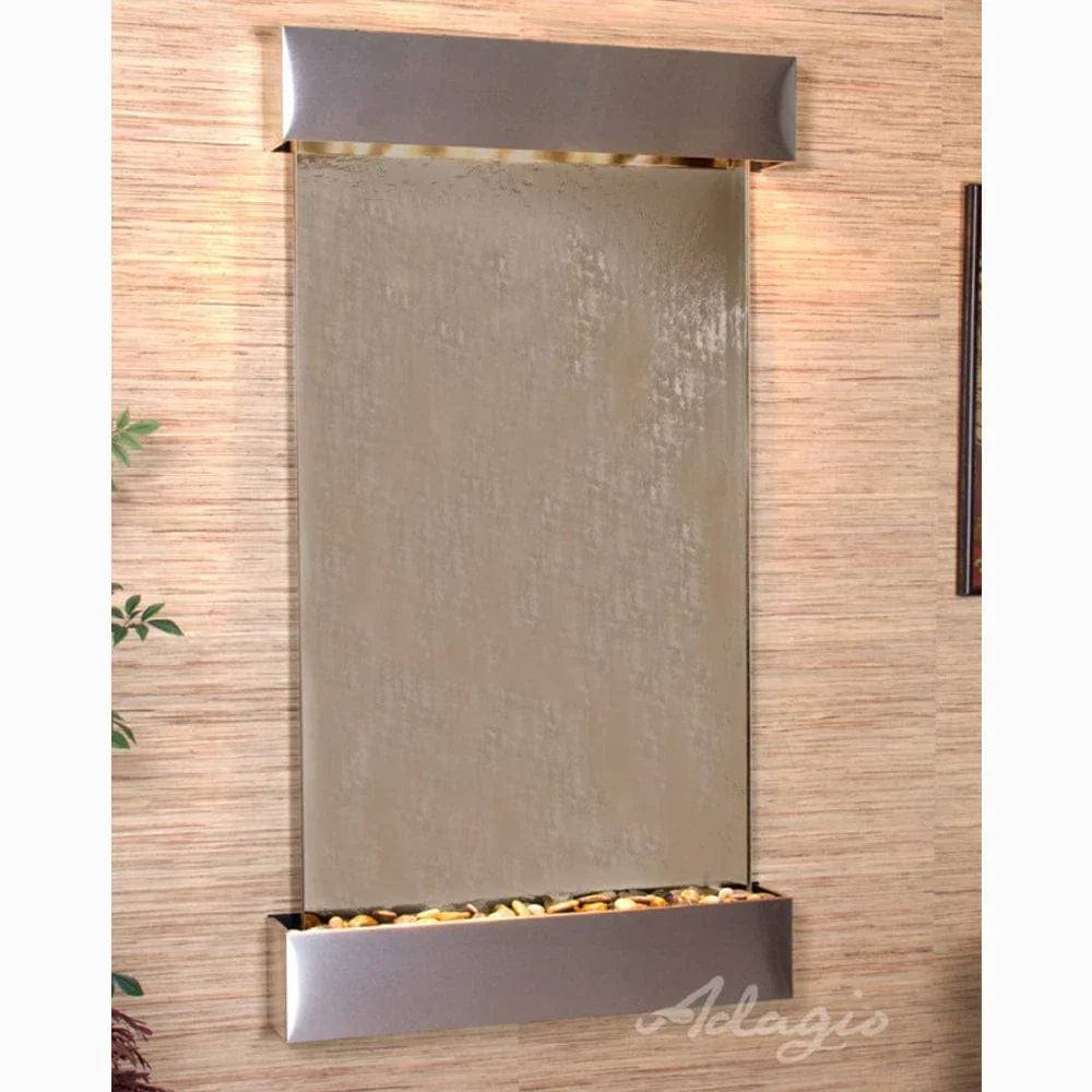 Wall fountain with cascading water feature