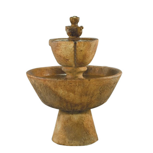 Image of a tiered outdoor water fountain in a Tuscan style
