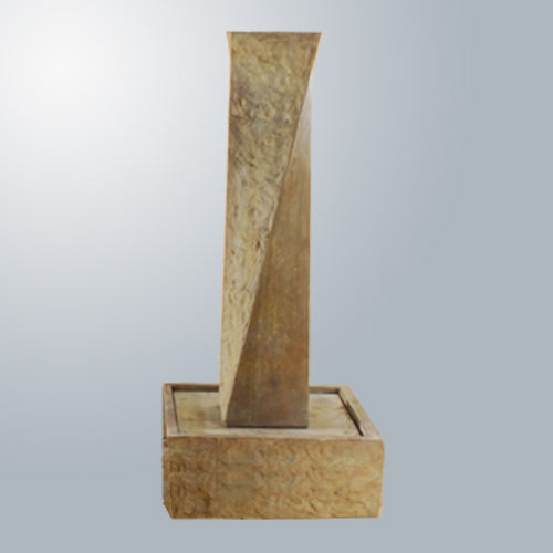 Twisting rock water feature