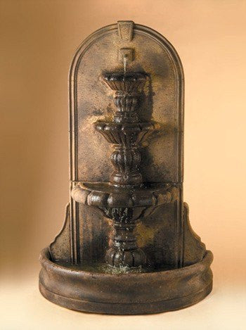 Large outdoor wall fountain