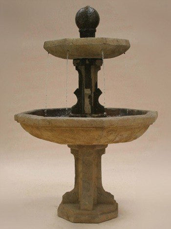 Tiered outdoor fountain for garden or patio