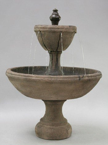 Tiered garden fountain for outdoor decor