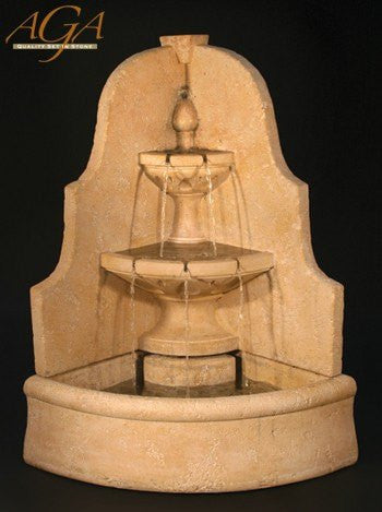 Outdoor corner water feature