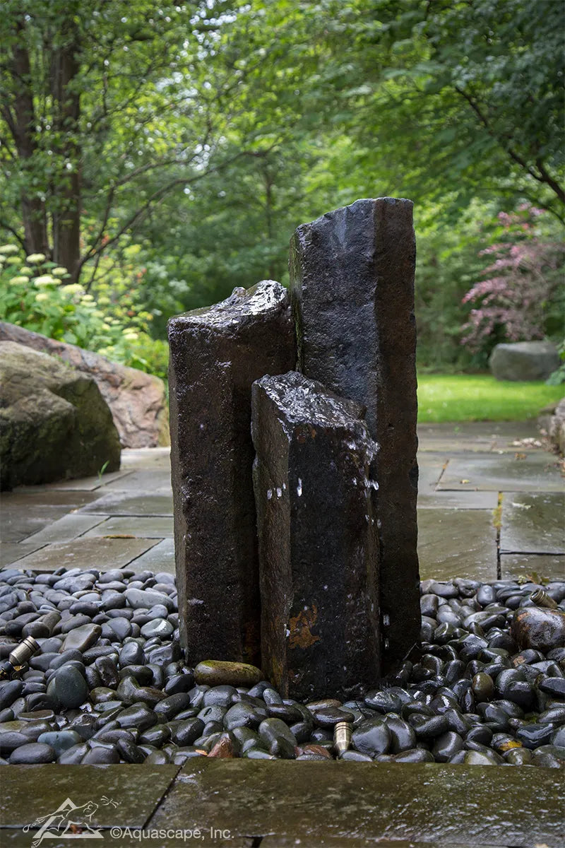 Natural Mongolian Basalt Columns Set Of 3