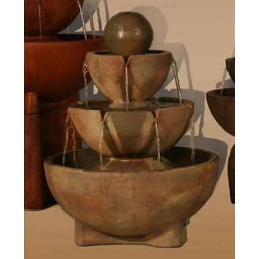 Image of a tall stone vessels fountain.