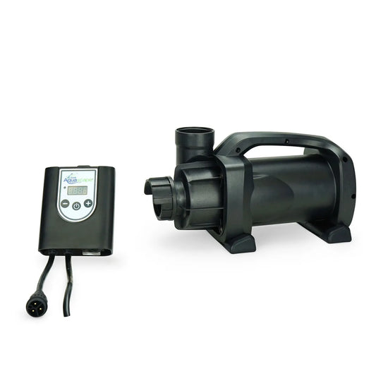 Adjustable flow pond pump for water features