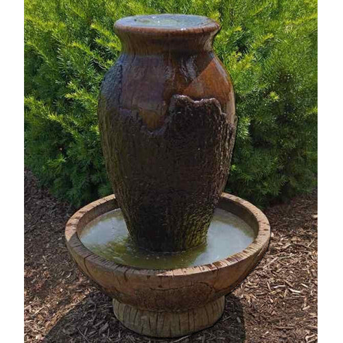 Urn shaped outdoor water feature