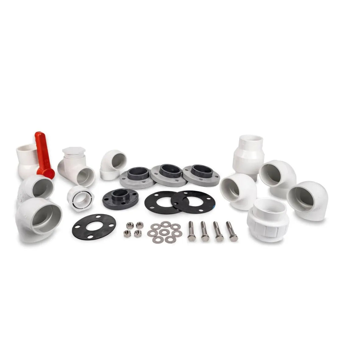 Image of a plumbing kit for a pump with three inch fittings