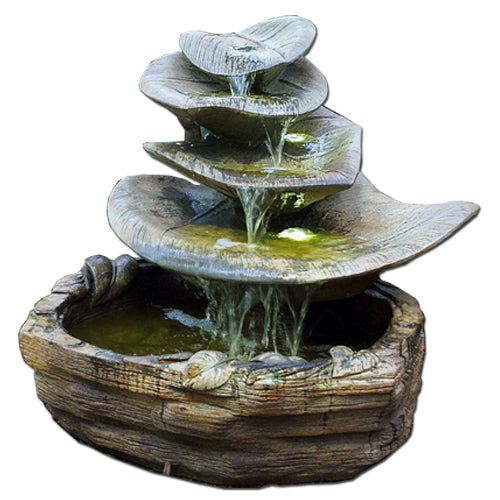 garden fountain stone cascade