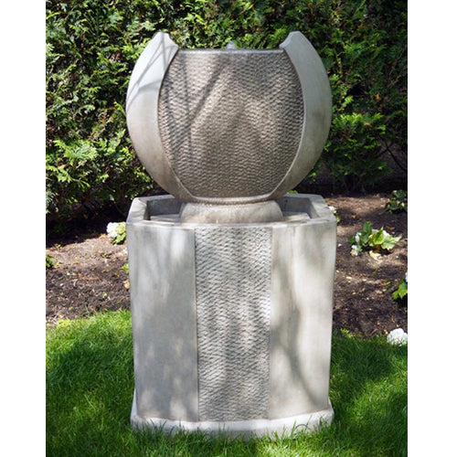 Garden fountain with medallion design