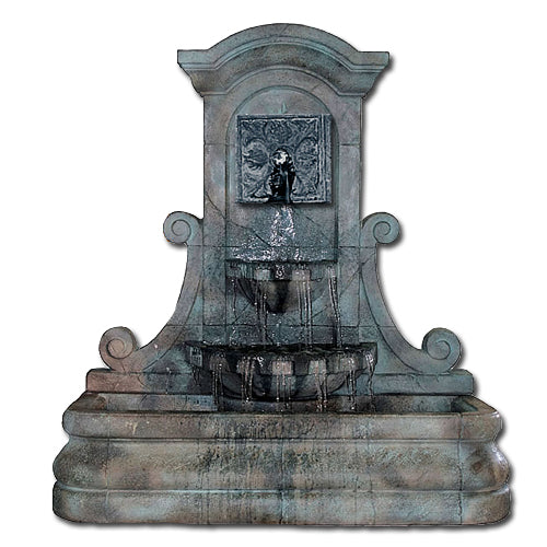LaMura Fleur De Lys outdoor wall fountain