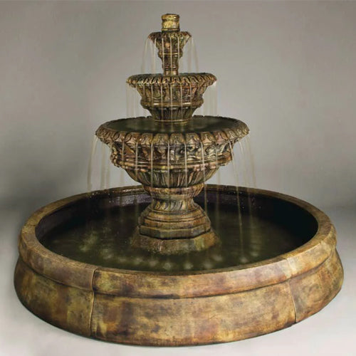 Valencia Spill Fountain in Crested Pool