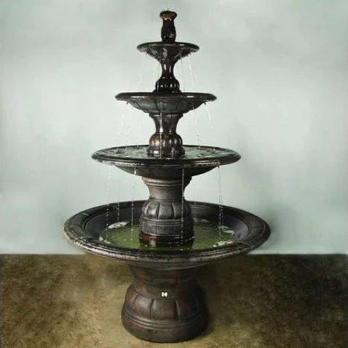 garden fountain stone cascade