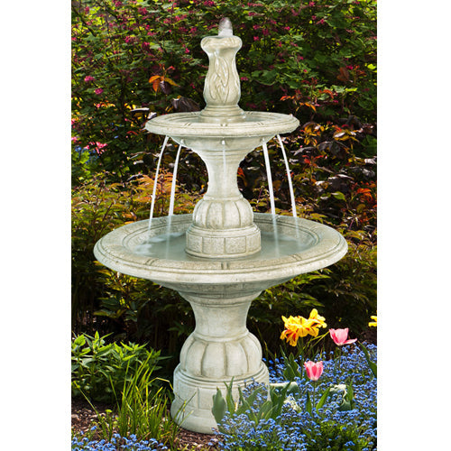 garden fountain stone cascade