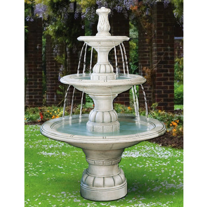 Large contemporary tiered water feature