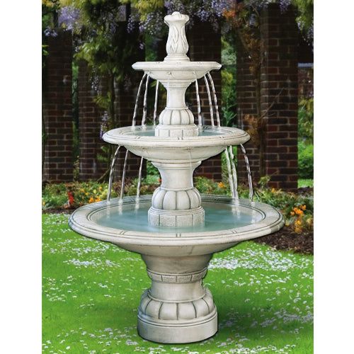 Large contemporary tiered water feature