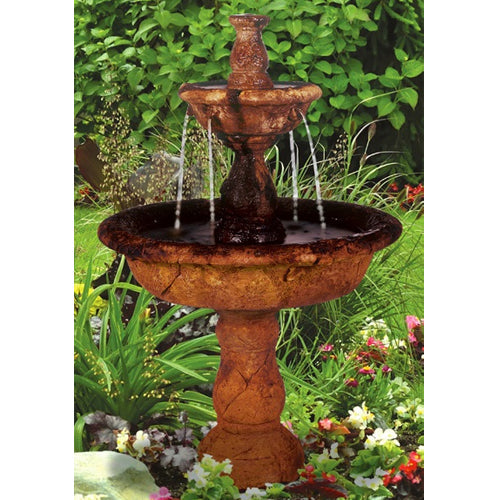 Image of a small tiered water feature
