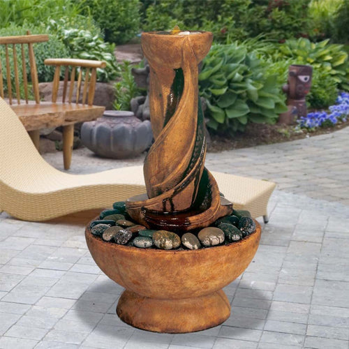 Image of a spiral fountain