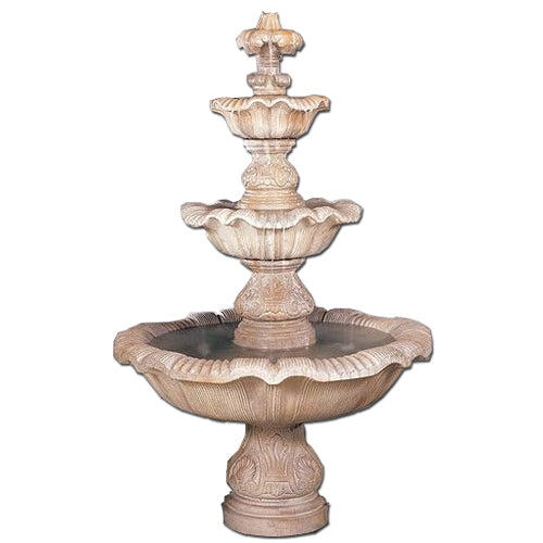 garden fountain stone cascade