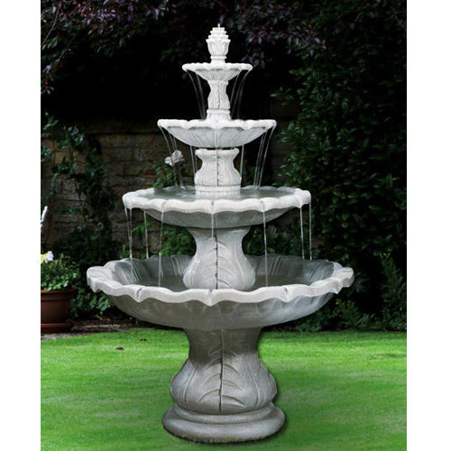 Image of a large classical finial outdoor fountain