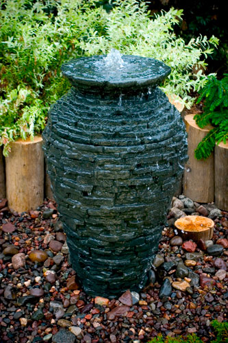 Stacked Slate Urn Fountain Kit 33.5″ H (85 cm)